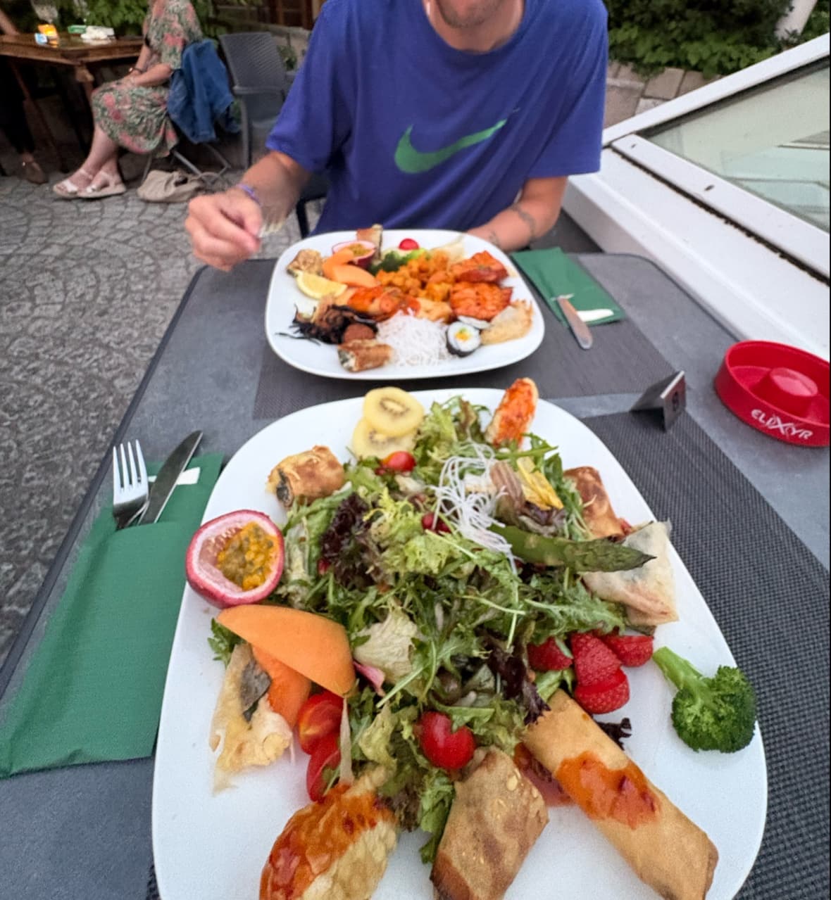 At the green table - 9
