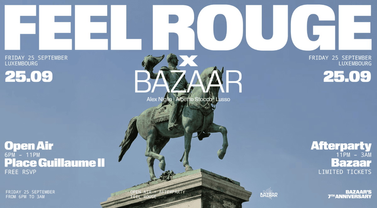 Bazaar X Feel rouge open air