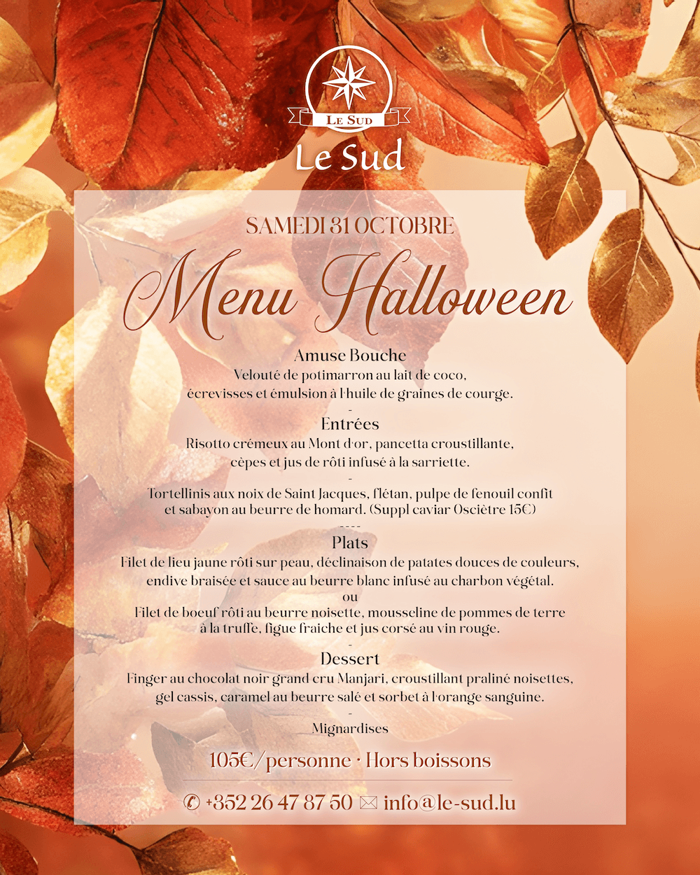 Halloween Menu