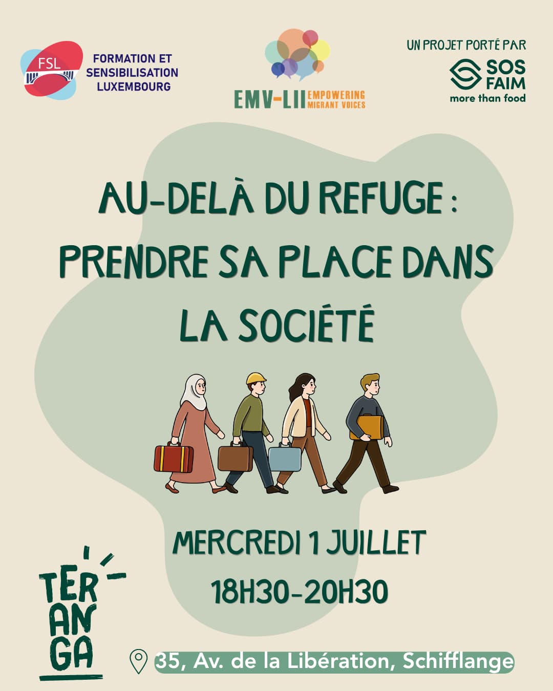 Training: Au-delà du refuge - prendre sa place dans la société