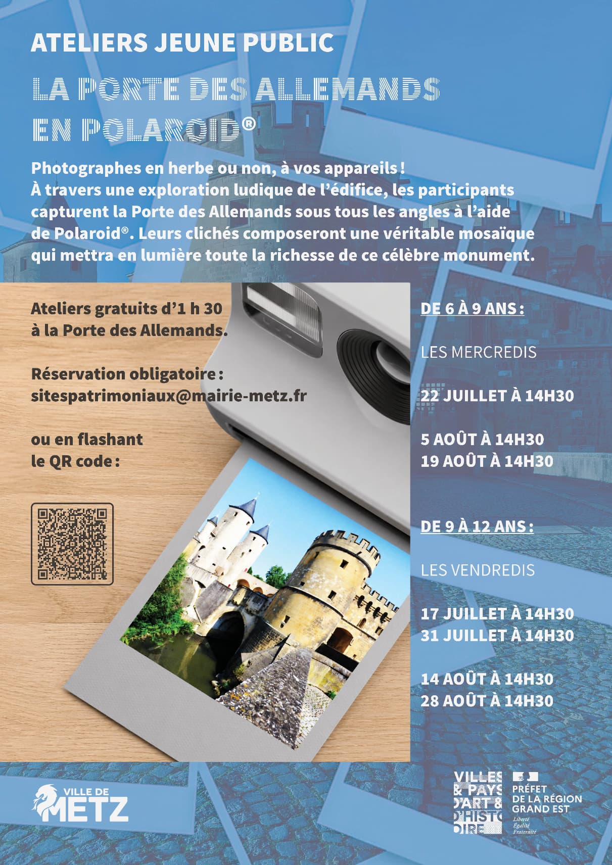 [ 9 à 12 ans] Atelier: La Porte des Allemands en Polaroid