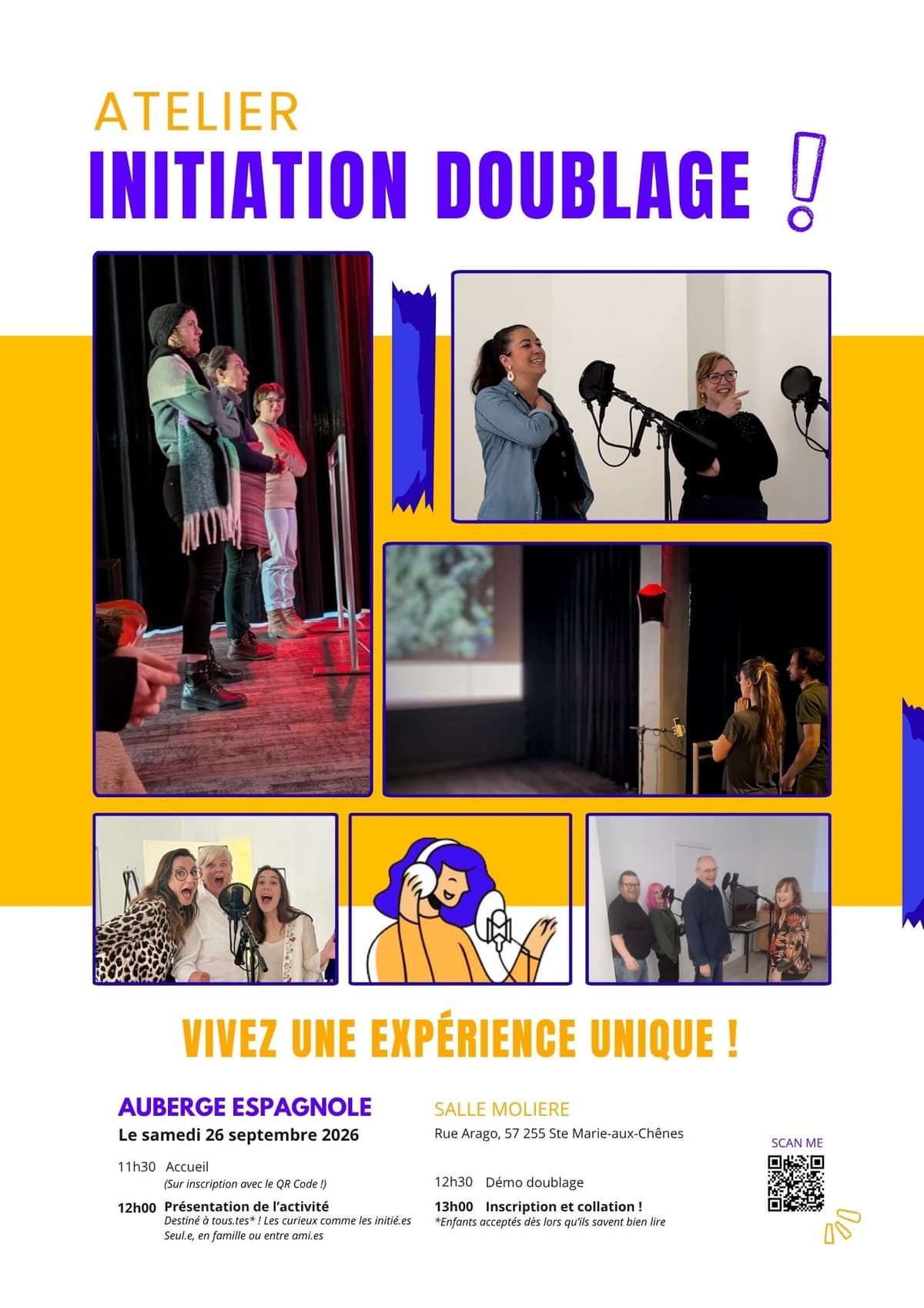 Ateliers d'initiation doublage