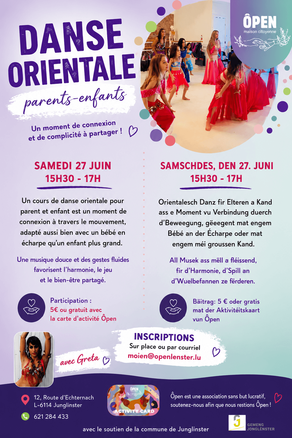 Belly dancing for children and parents