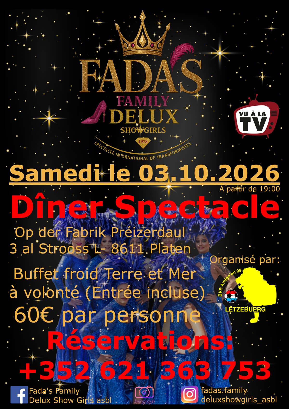Dîner Spectacle Fada's Family Préizerdaul