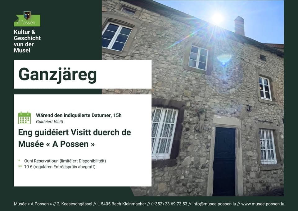 Visite guidée du Musée « A Possen »