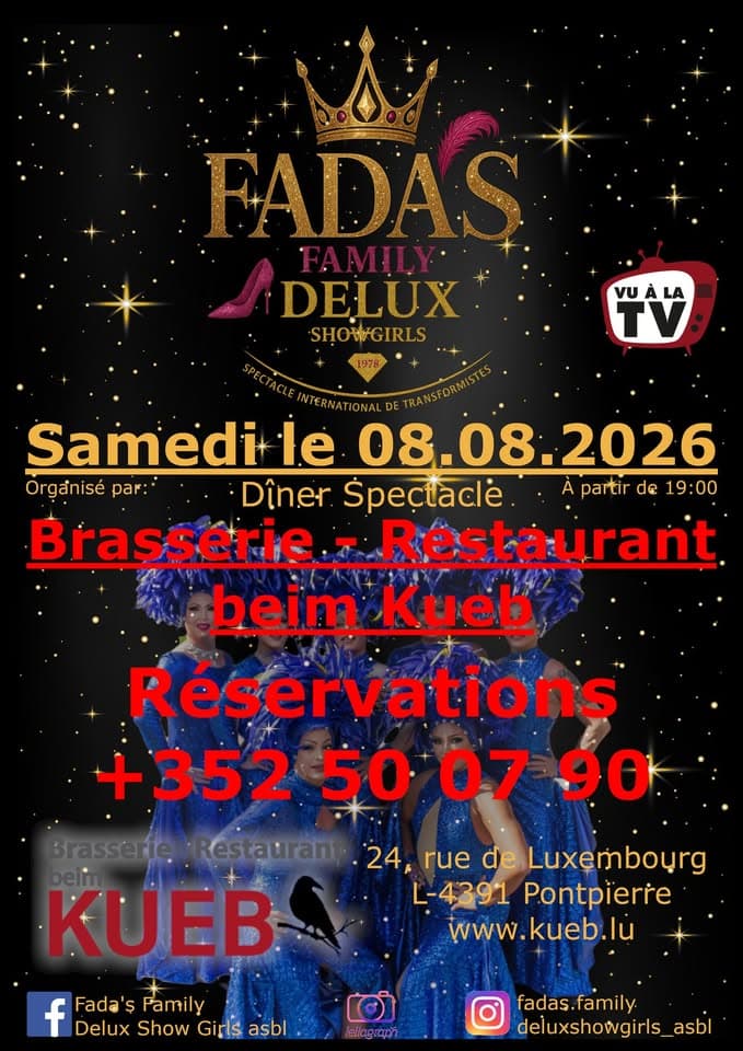 Spectacle Fada's Family Delux Show Girls - Restaurant beim Kueb Pontpierre