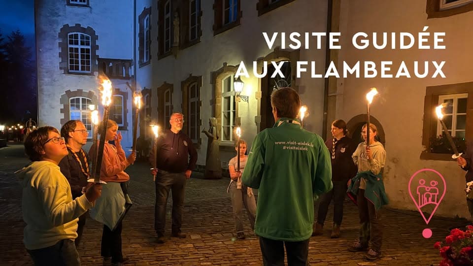 Guided torch-lit tour