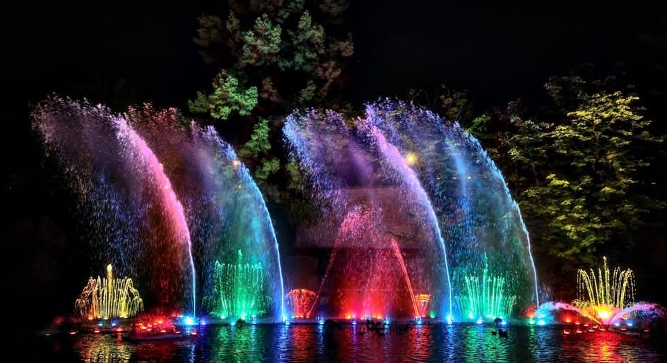 Spectacle son et lumière Fontaines dansantes à Metz