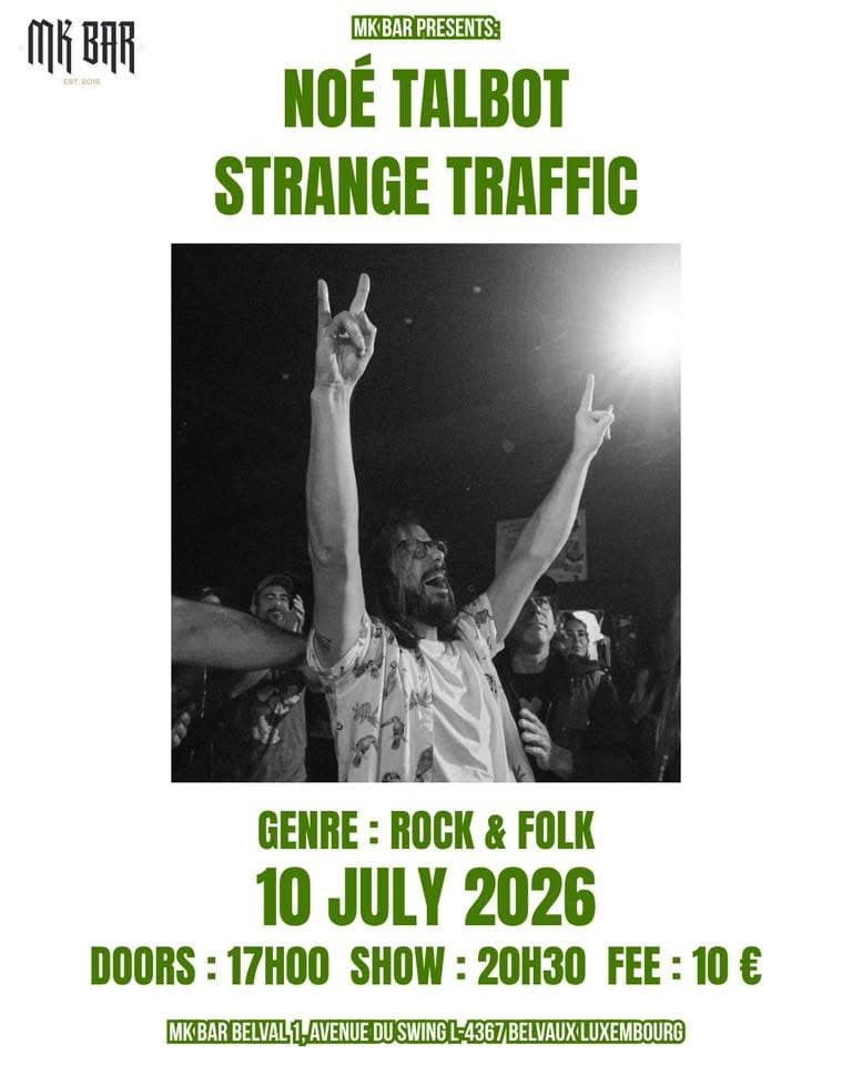 Noé Talbot & Strange Traffic - Rock & Folk Show Live at the MK Bar