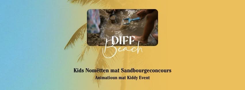 Kids Nomëtten : concours de châteaux de sable et animations avec Kiddy Event
