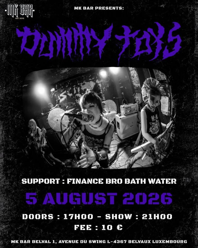 Dummy Toys & Finance Bro Bath Water - Live punk show at MK Bar