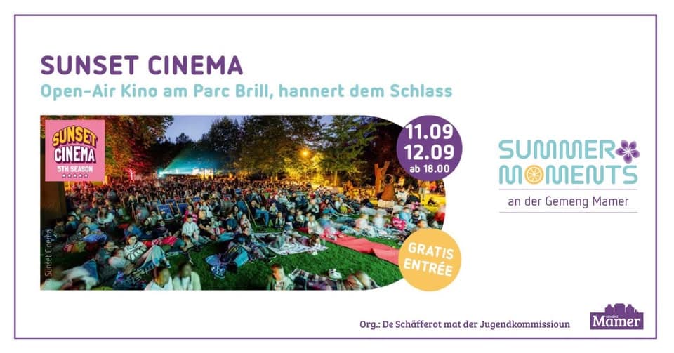 Sunset Cinema - Open-Air Cinema at Parc Brill