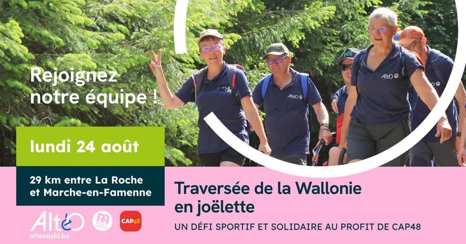 Défi Joëlette 2026 - étape La Roche à Marche-en-Famenne
