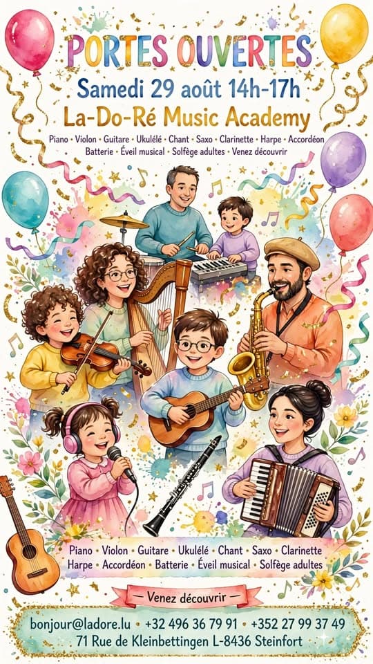 Journée portes ouvertes – La-Do-Ré Music Academy