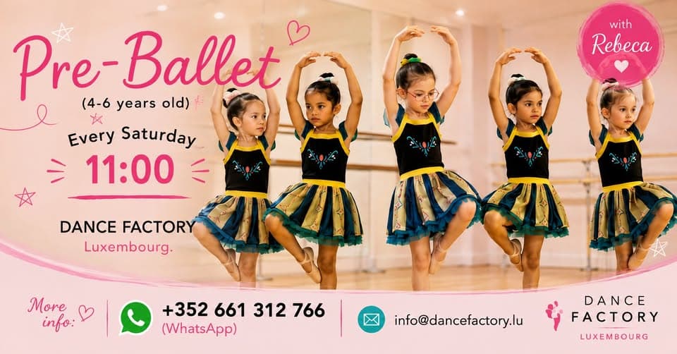 Trial lesson: Pre-Ballet (4-6 years old)