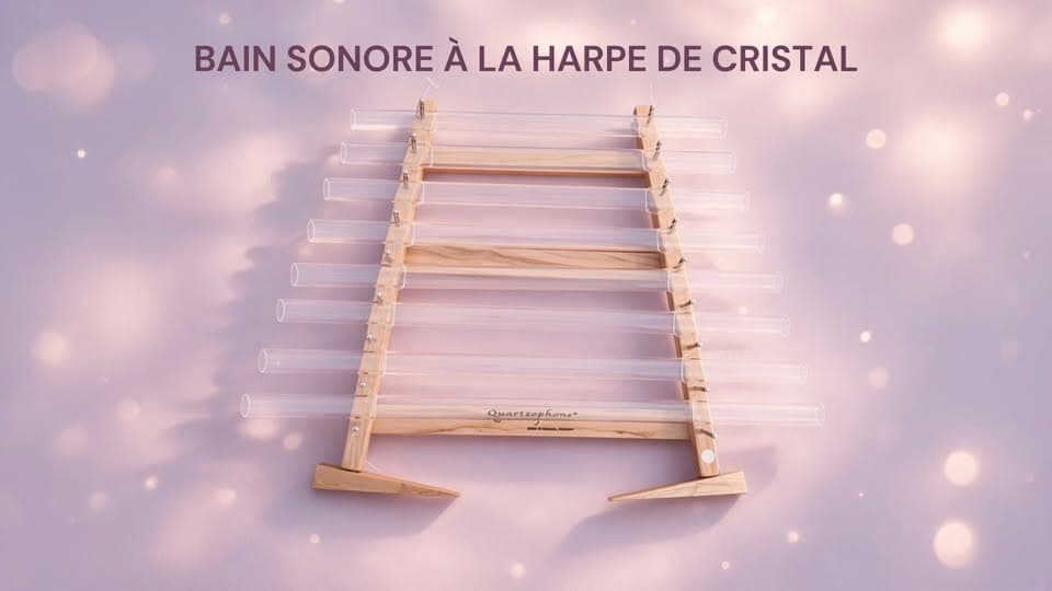 Crystal harp sound bath