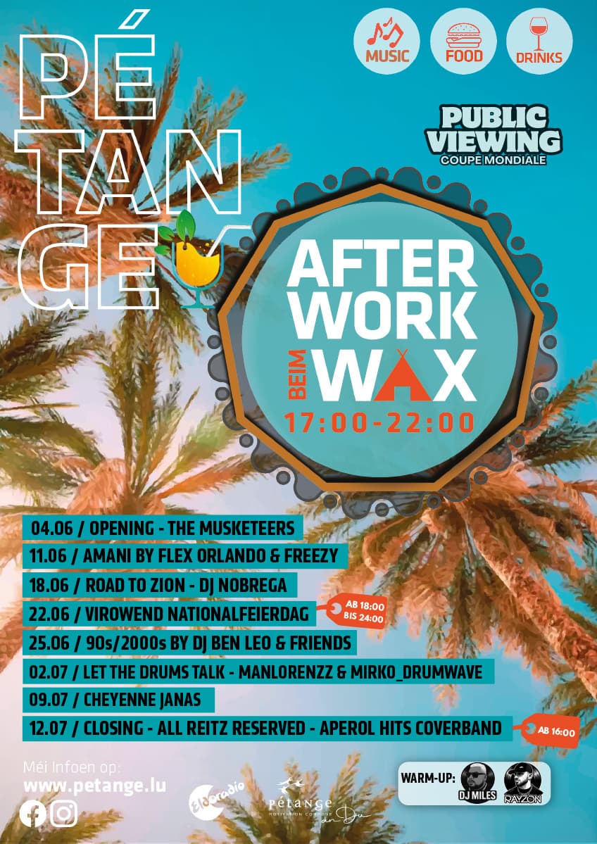 Afterwork at WAX (Let the Drums Talk – Manlorenzz & Mirko_Drumwave)