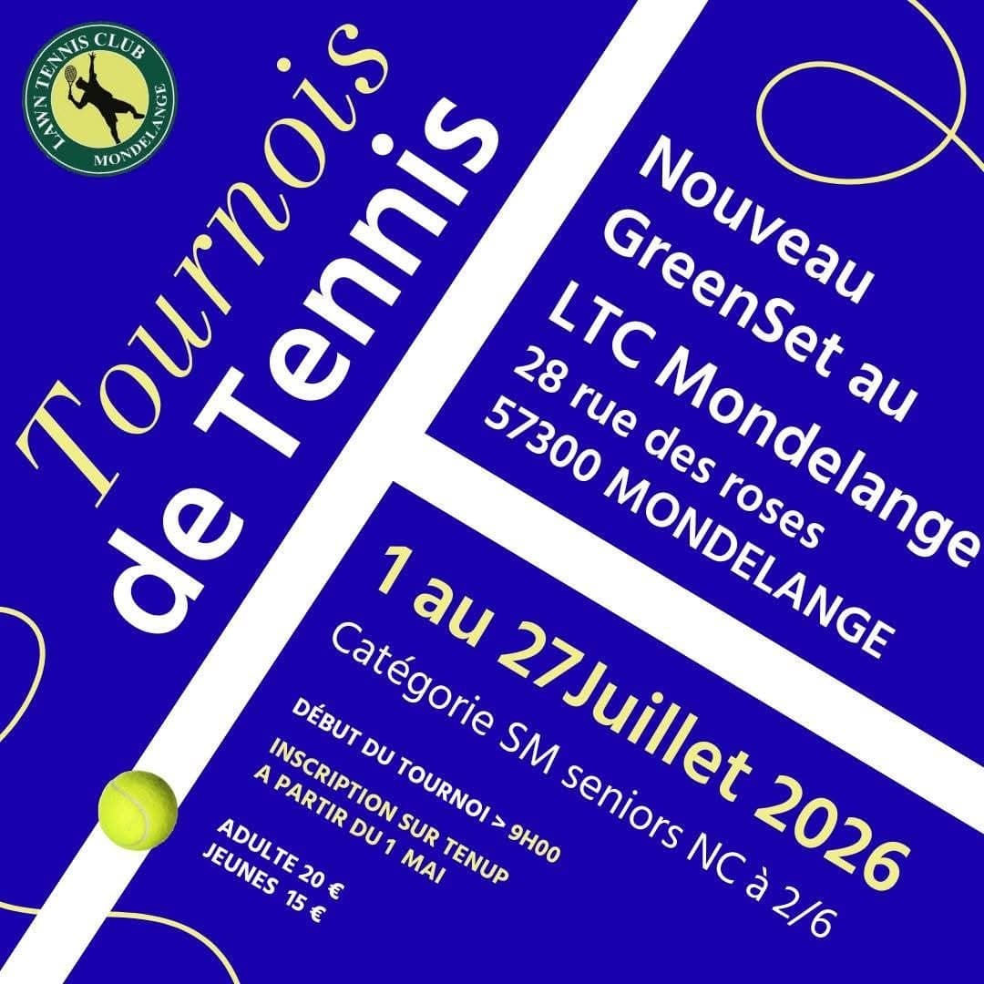 Tournoi - Tennis Club Mondelange