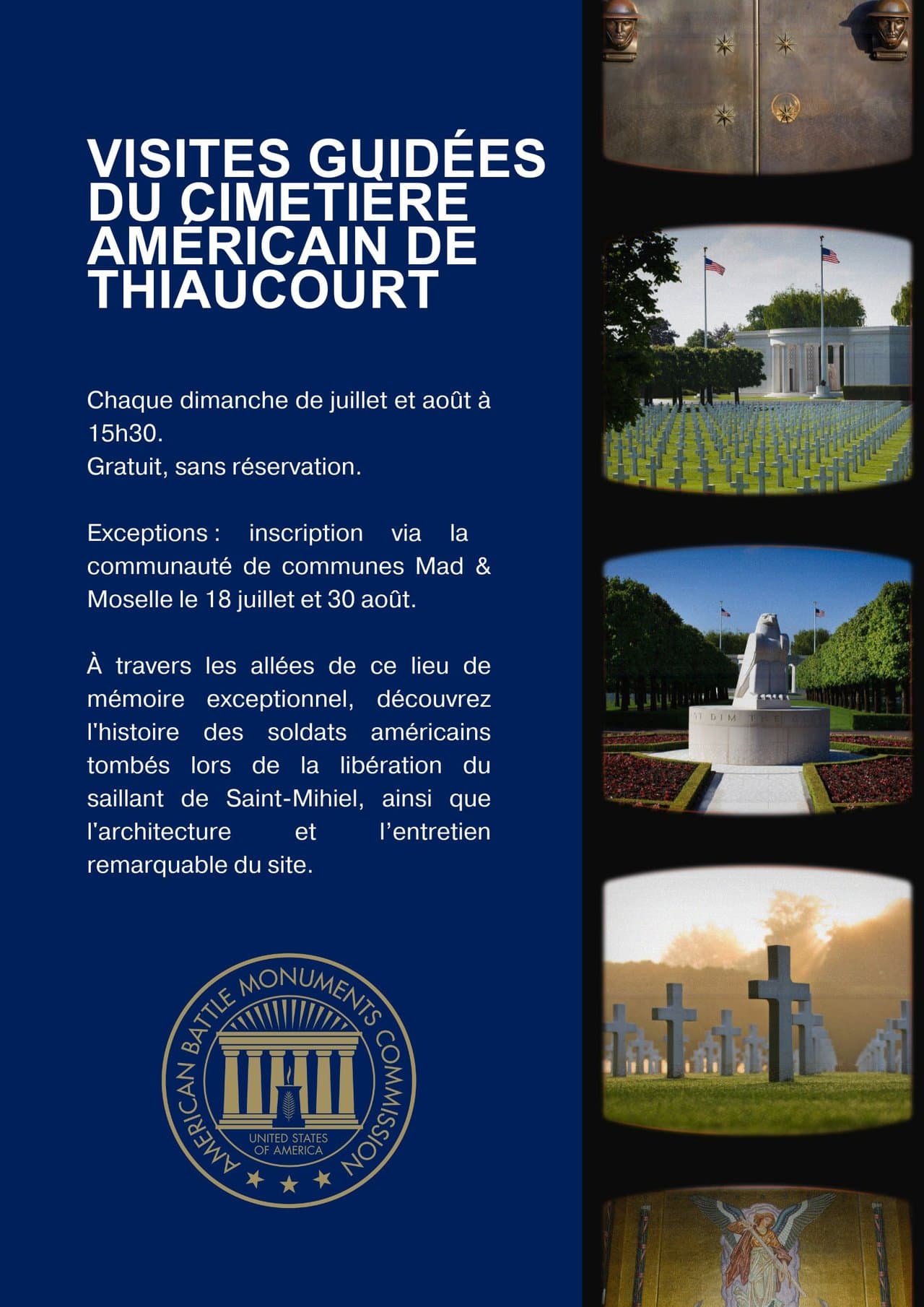 Summer visits to the American cemetery of Thiaucourt