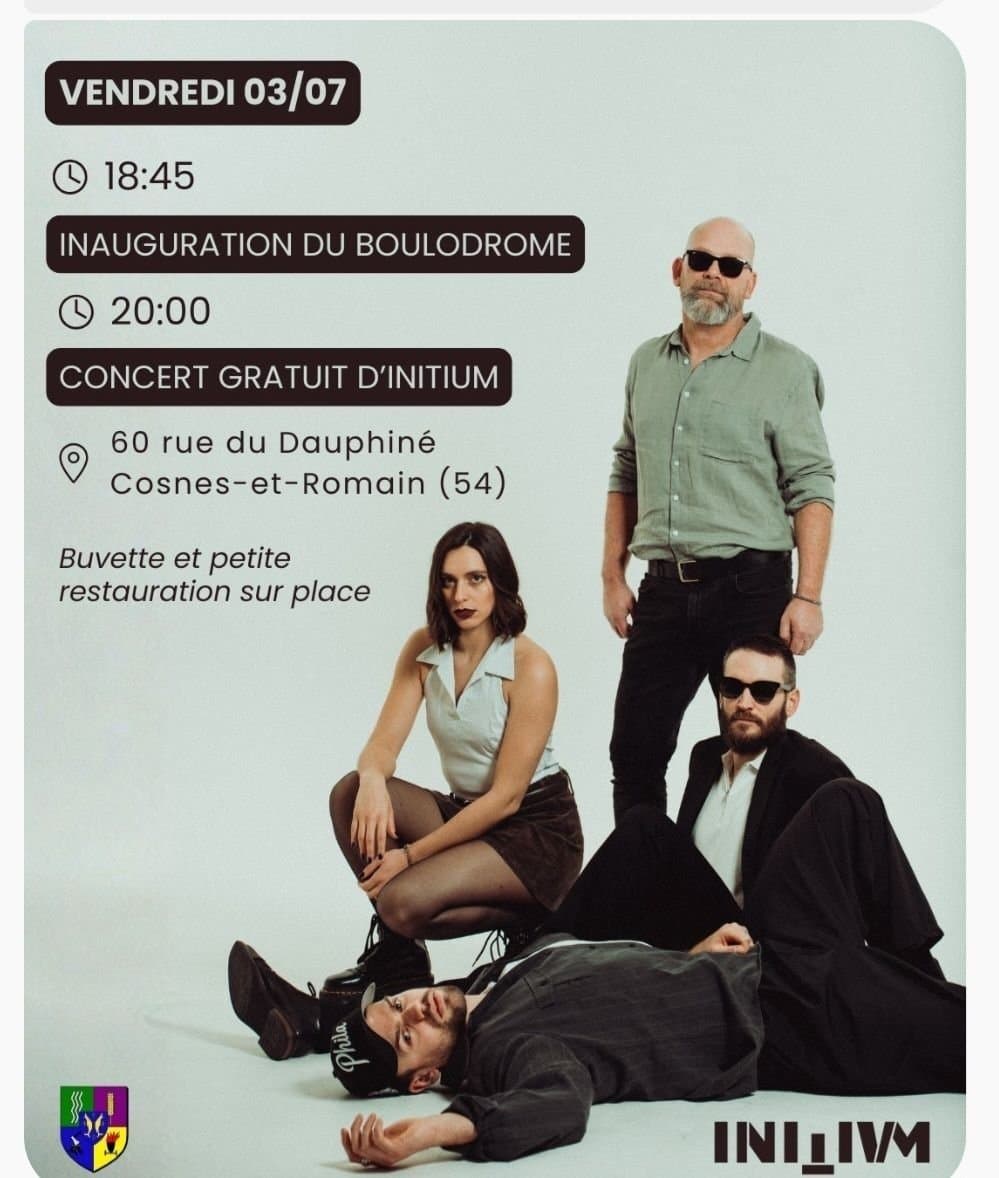 Inauguration of the boulodrome and free concert
