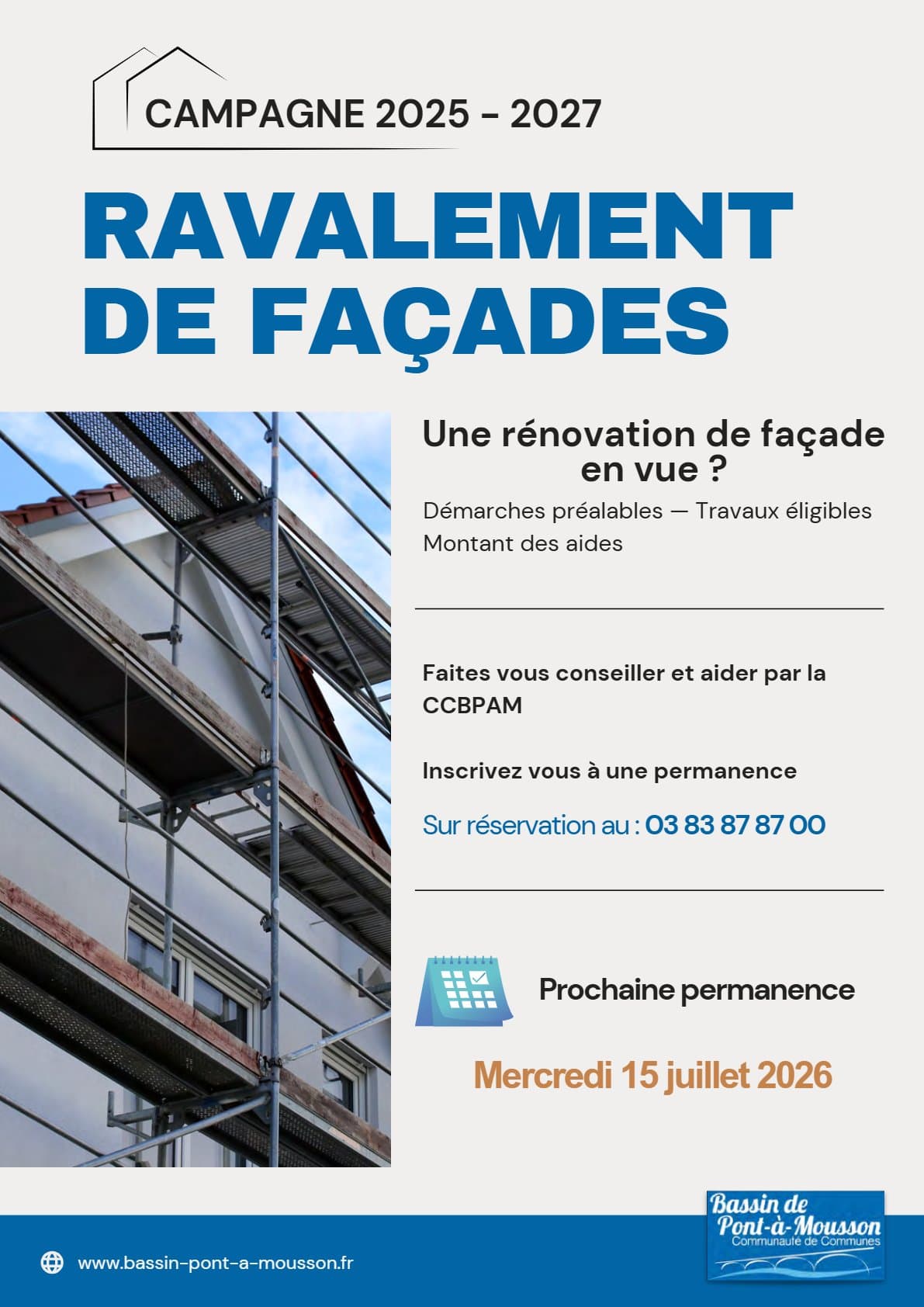 Ravalement de façade support session
