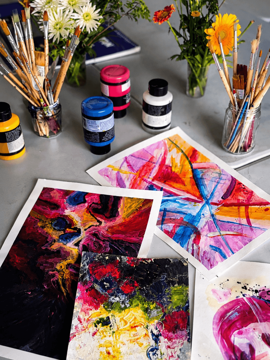 Abstract painting workshop