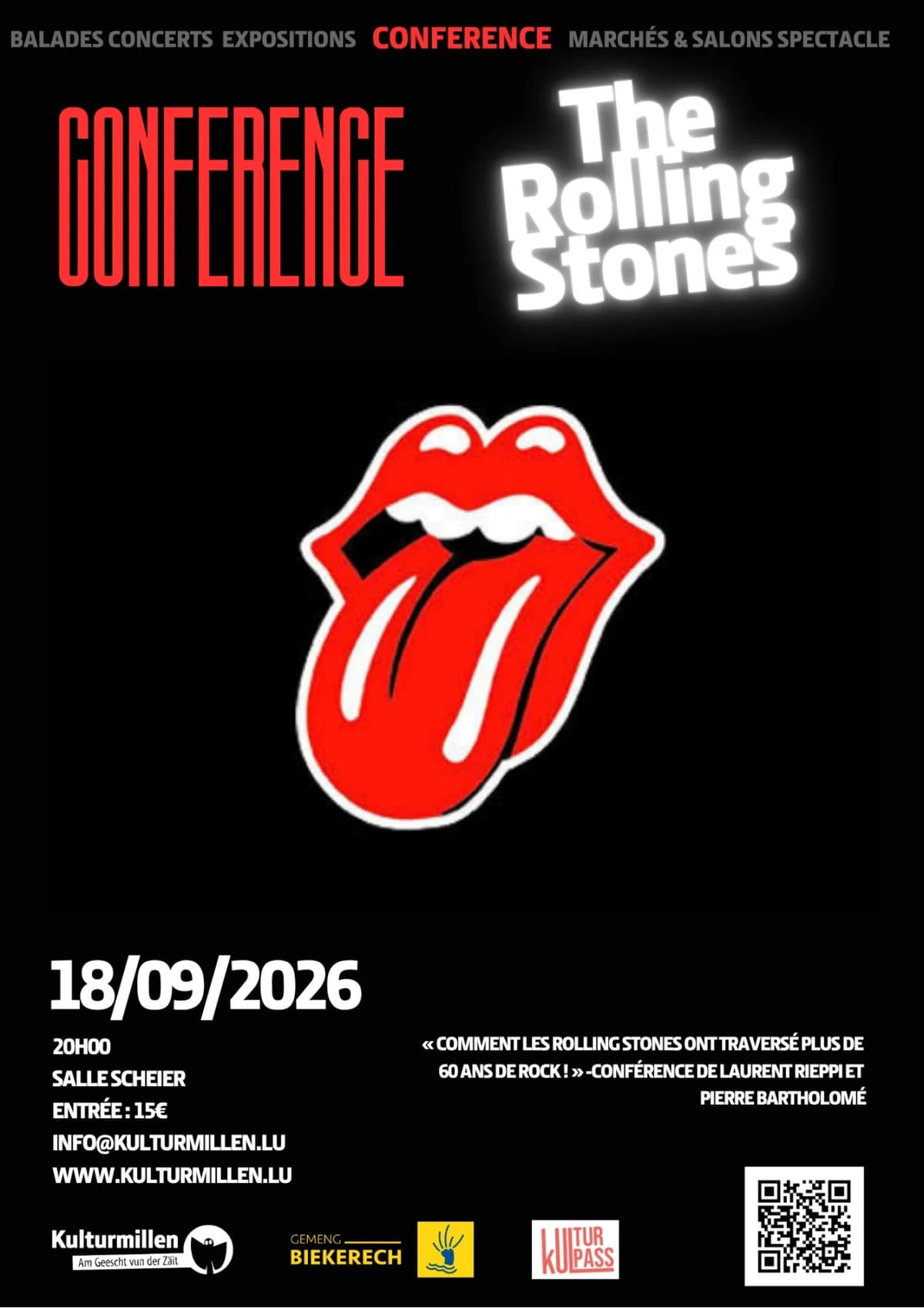 Comment les Rolling Stones ont traversé plus de 60 ans de rock ! (conférence)