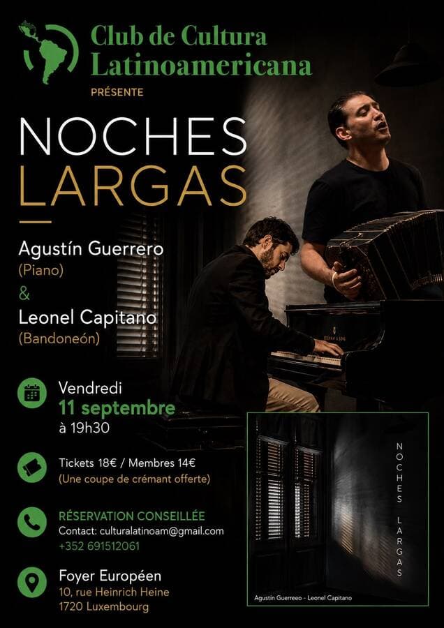 Concert de tango « NOCHES LARGAS »