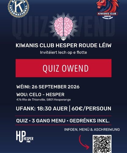 Quiz evening in Hesperange