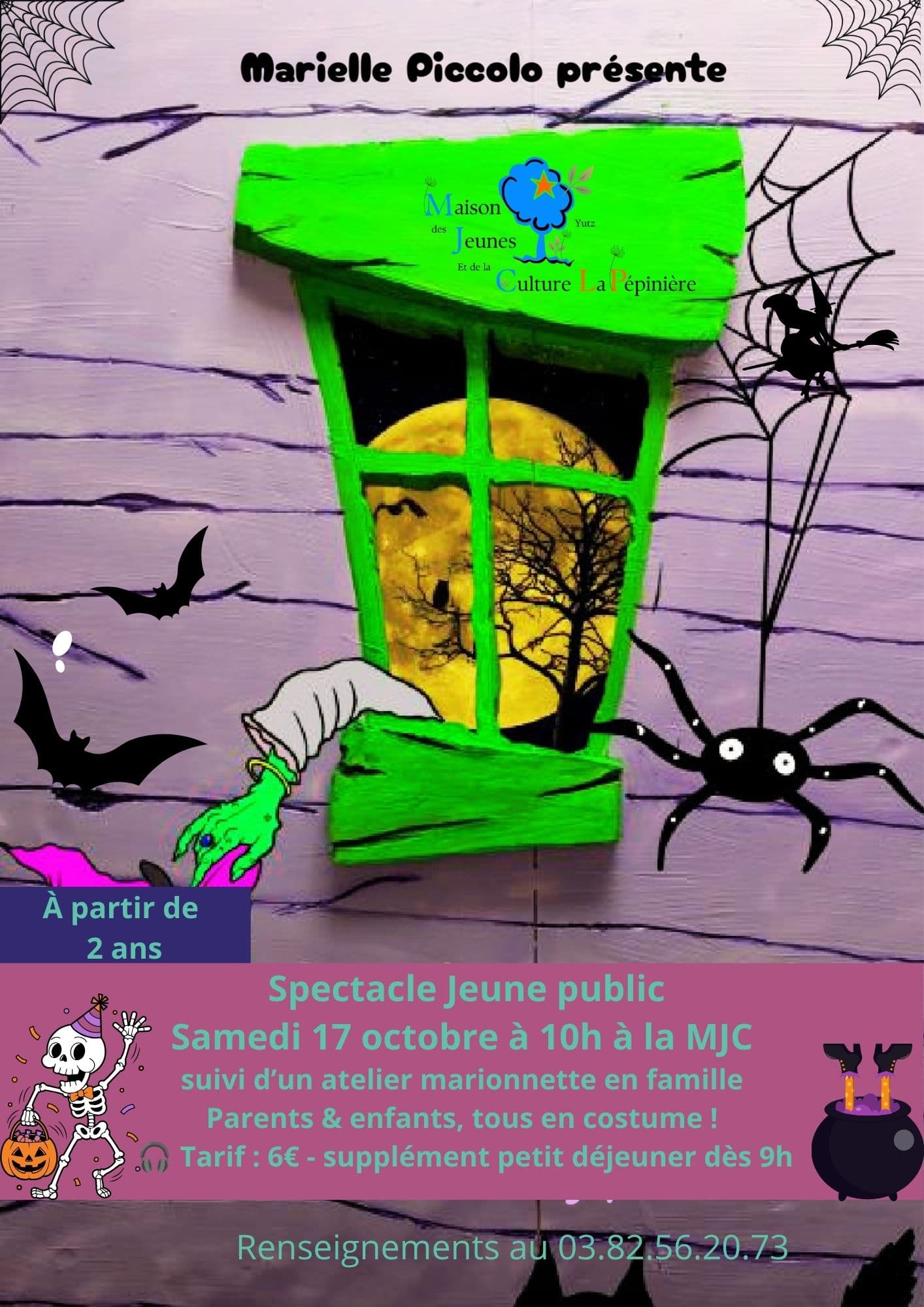 MJC: Children's show “La sorcière Gafouilla” by Marielle Picollo