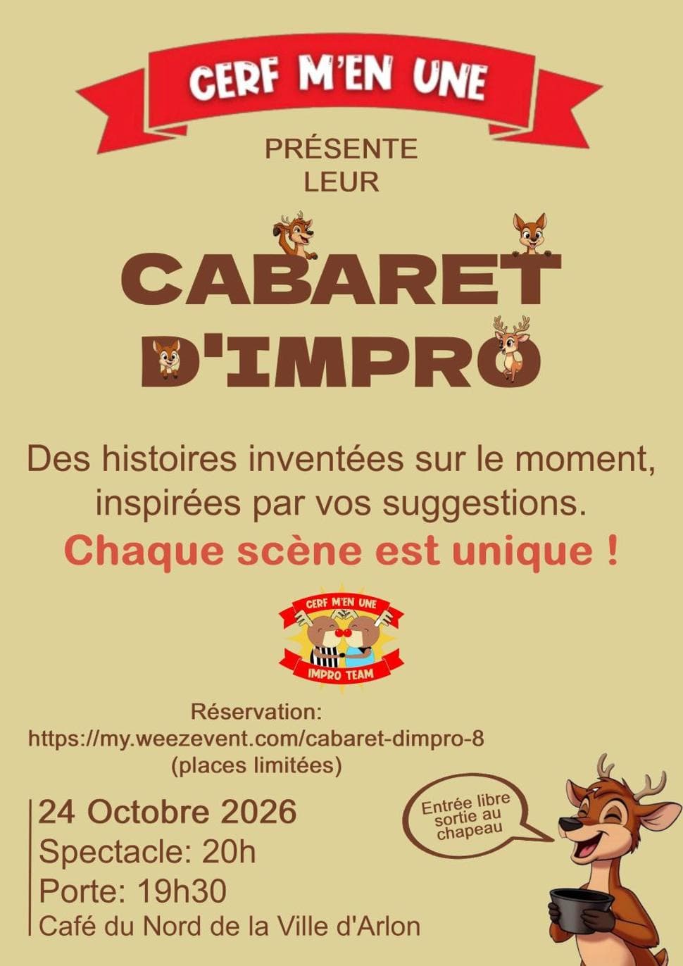 Improvisational theatre cabaret