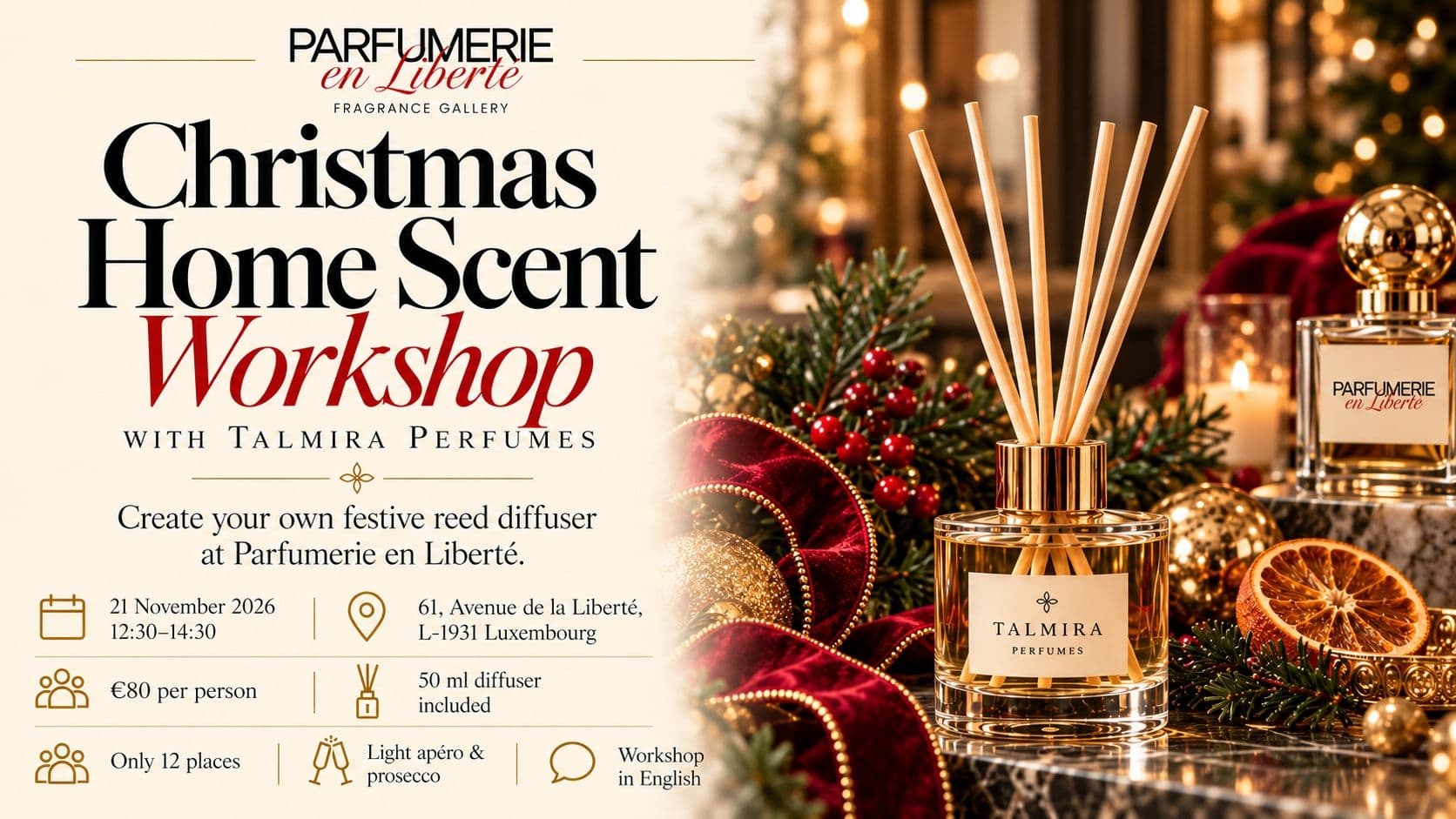 Christmas Home Scent Workshop – Talmira Perfume