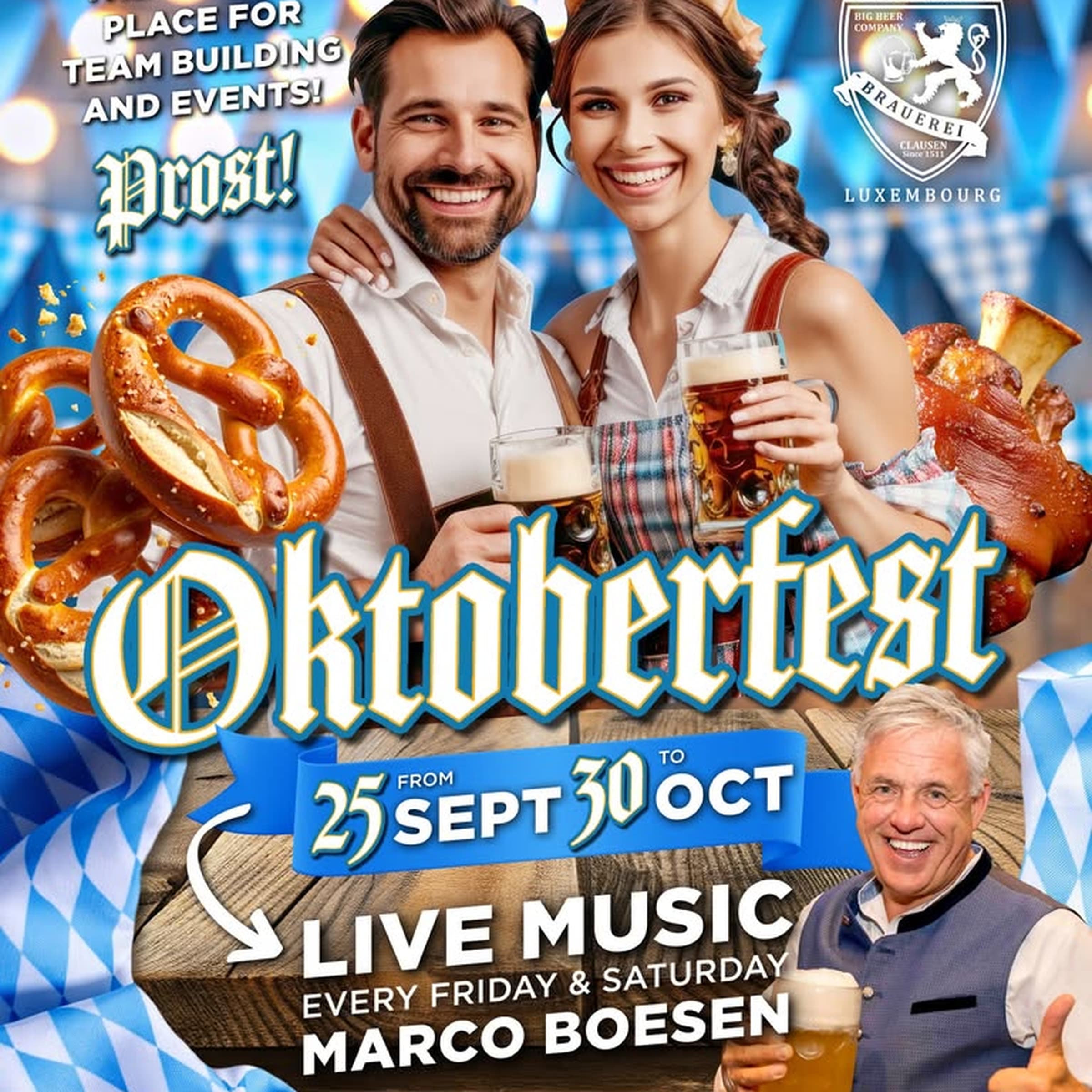 Oktoberfest 2026 : musique live avec Marco Boesen