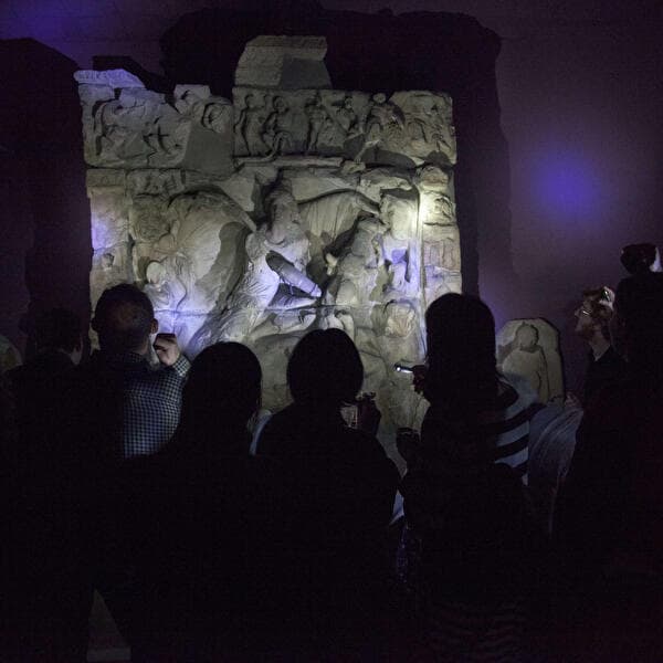 Guided flashlight tour at the Museum