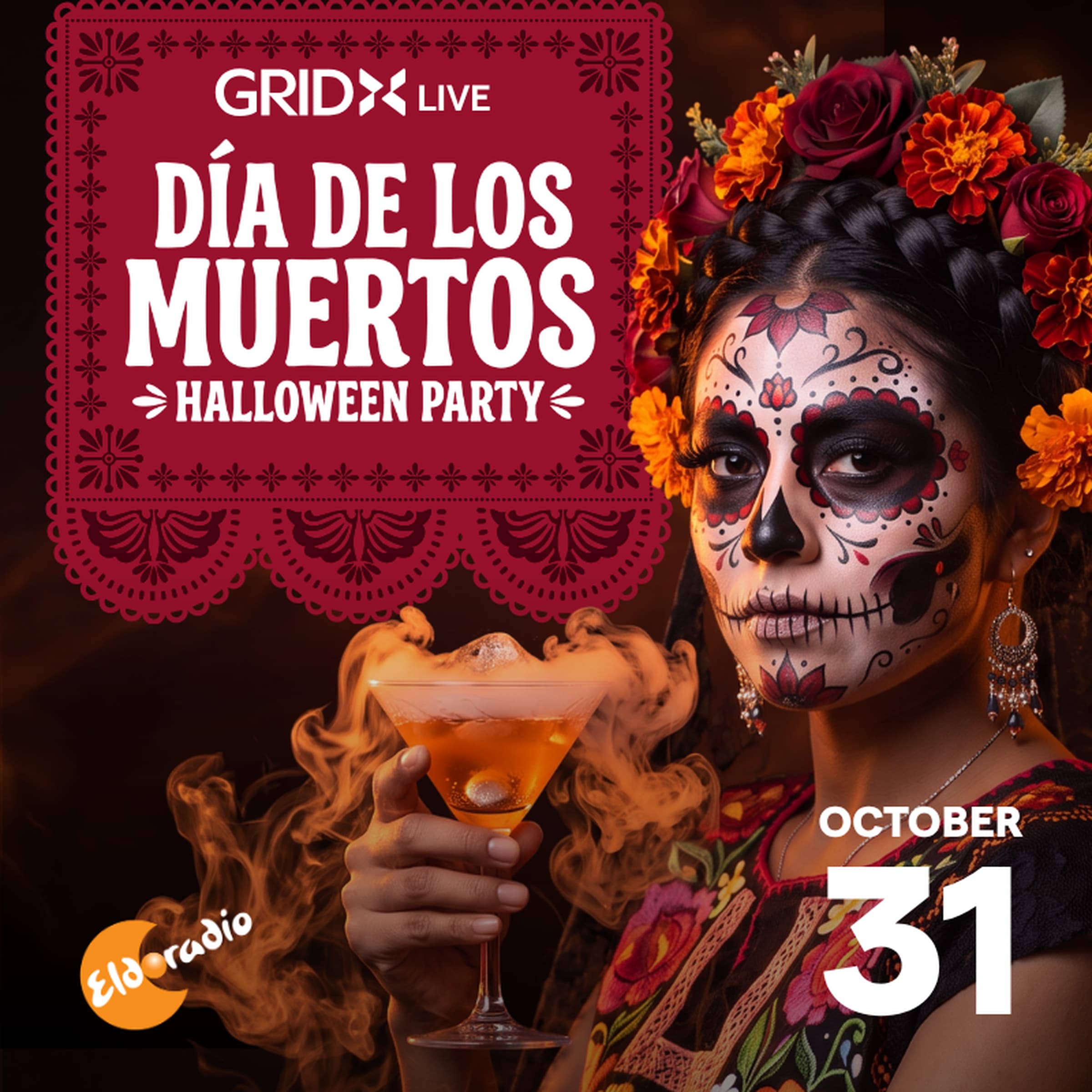 Halloween Party - Dia de los Muertos at GRIDX
