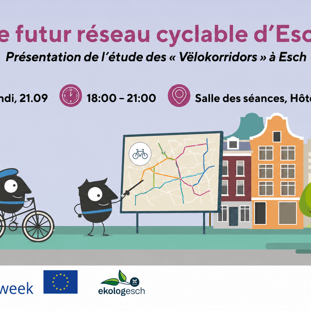 Le futur réseau cyclable d’Esch