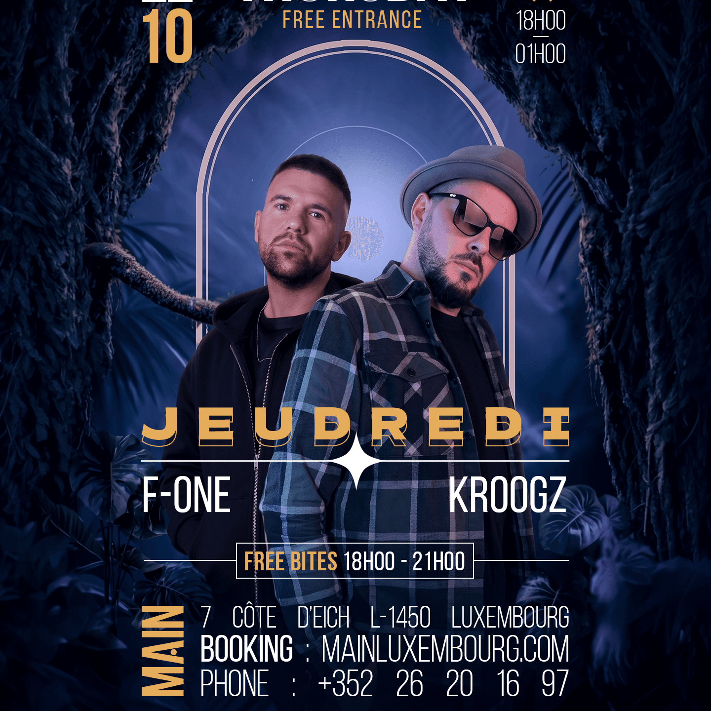 Jeudredi — F-One & Kroogz at MAIN