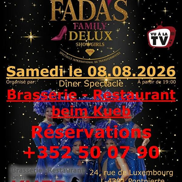 Spectacle Fada's Family Delux Show Girls - Restaurant beim Kueb Pontpierre