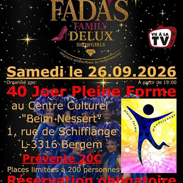 Spectacle Fada's Family Delux Show Girls - Pleine Forme Bergem