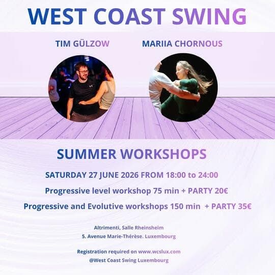 West Coast Swing workshops and party