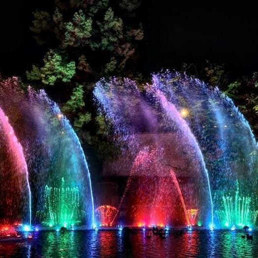Sound and Light Show: Dancing Fountains in Metz