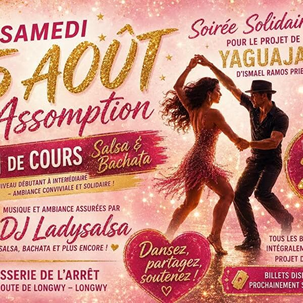 Journée solidaire (jour férié) / 2h de cours de danse / DJ Ladysalsa