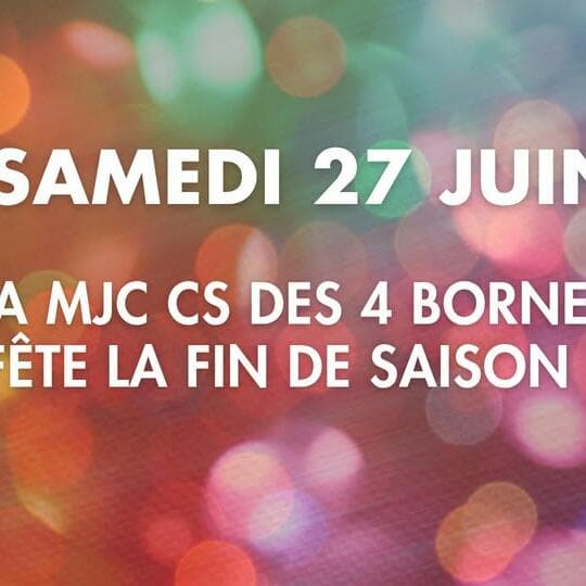 The MJC CS des 4 Bornes celebrates the end of the season!