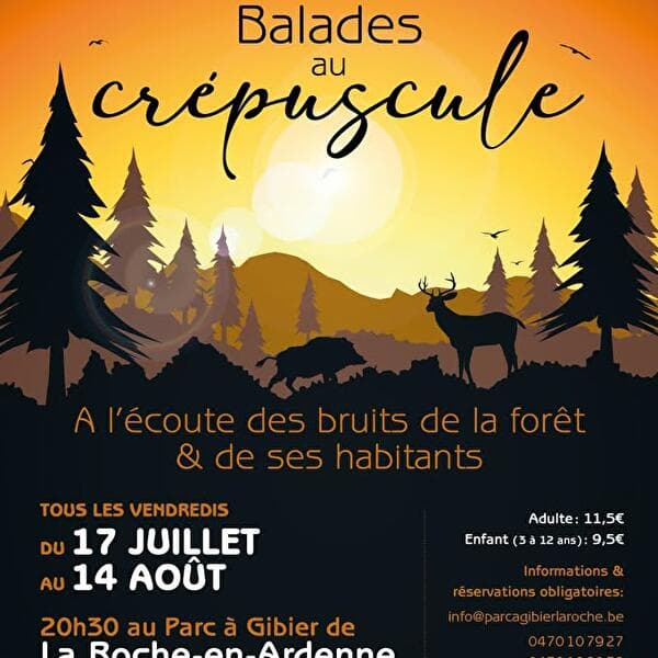 Les balades au crépuscule du Parc à Gibier