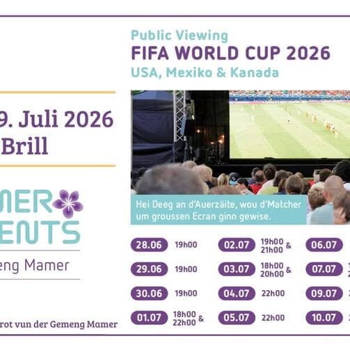 FIFA World Cup 2026 - Public Viewing au Parc Brill