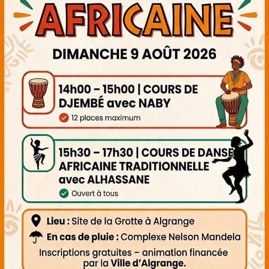 Stage djembé et danse africaine