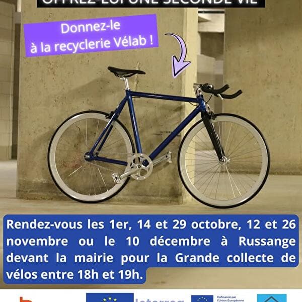 Grande collecte de vélos (projet Interreg Vélab)