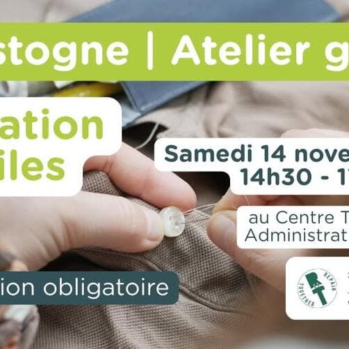 Atelier réparation textiles