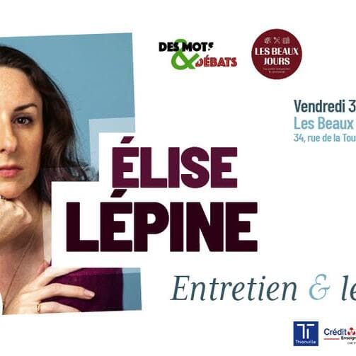 Cécile Coulon invites Élise Lépine at Les Beaux Jours