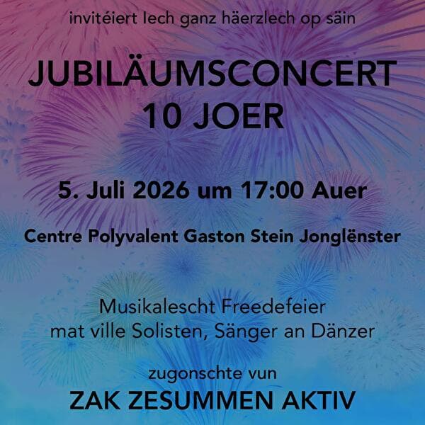 Concert du 10ème anniversaire de Divertimento